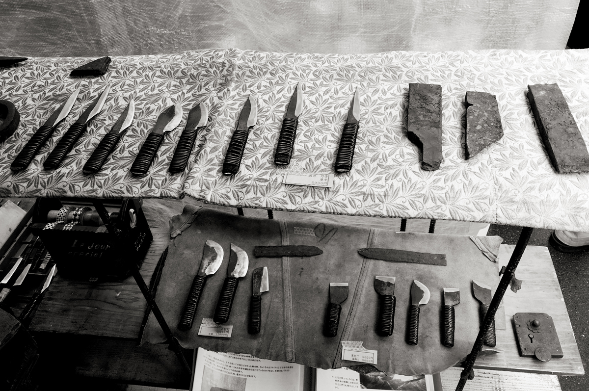 Traditional handmade Japanese knives